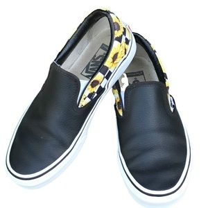 white sunflower vans